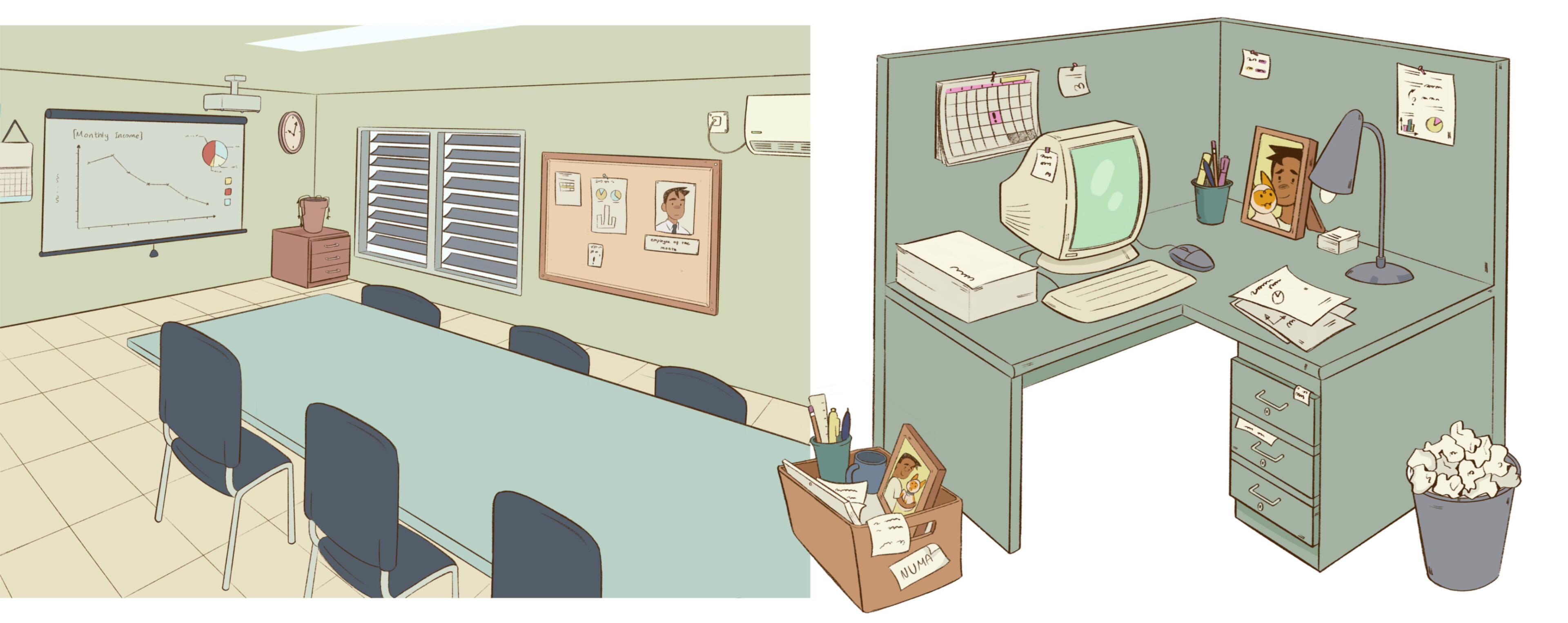 Conference Room and Desk Concept